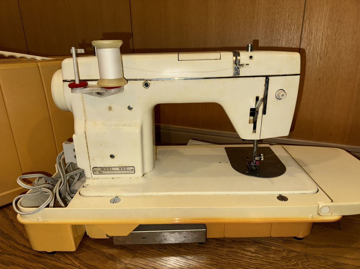 JANOME ジャノメミシン ハンドクラフト ミシン エース ジャノメ フットペダル レトロ MODEL802_画像4