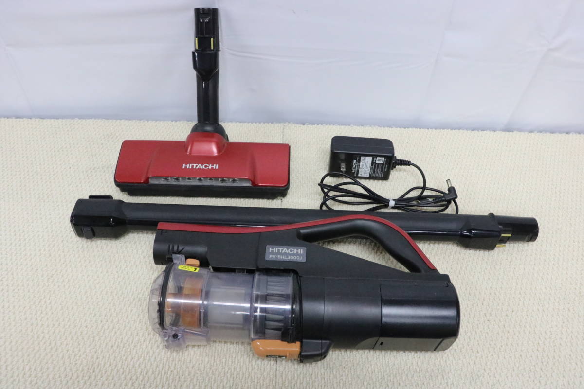 usA-317 HITACHI 充電式掃除機 PV-BHL3000J 2022年製 G182 動作品 汚れ