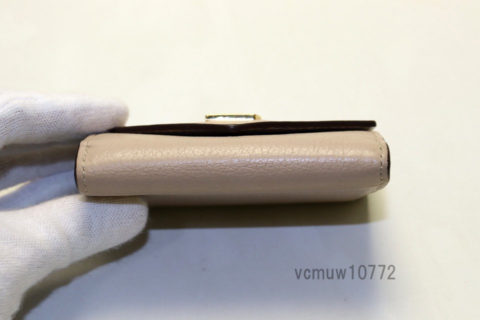 近年モデル希少美中古■LOUIS VUITTON トリヨン ポルトフォイユマイロックミニ レザー 3つ折り財布 ルイヴィトン■1109pp288-6D_画像3