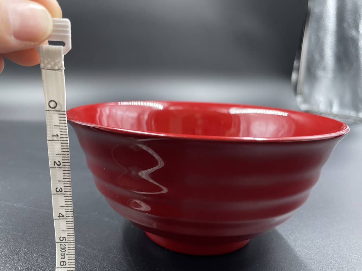 【美品】お椀 汁椀 和食器 塗 うるし 日本製 ペア 高さ約6cm 横幅約14cm_画像5