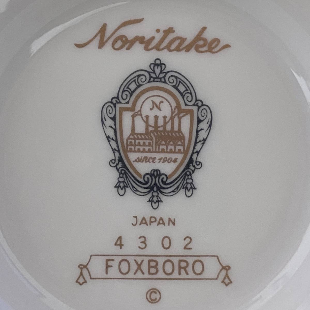 【ほぼ未使用】 2客 Noritake FOXBORO 4302 カップ&ソーサー ブランド 食器 ノリタケ フォックスボロ インテリア コレクション 保管品_画像9