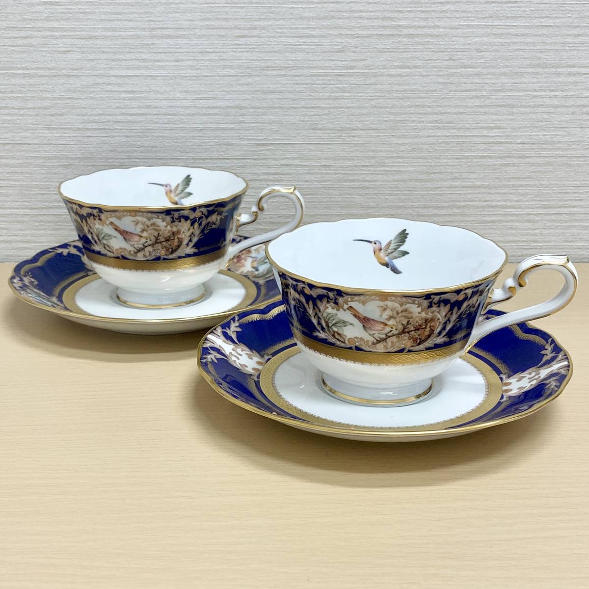 【ほぼ未使用】 2客 Noritake FOXBORO 4302 カップ&ソーサー ブランド 食器 ノリタケ フォックスボロ インテリア コレクション 保管品_画像1