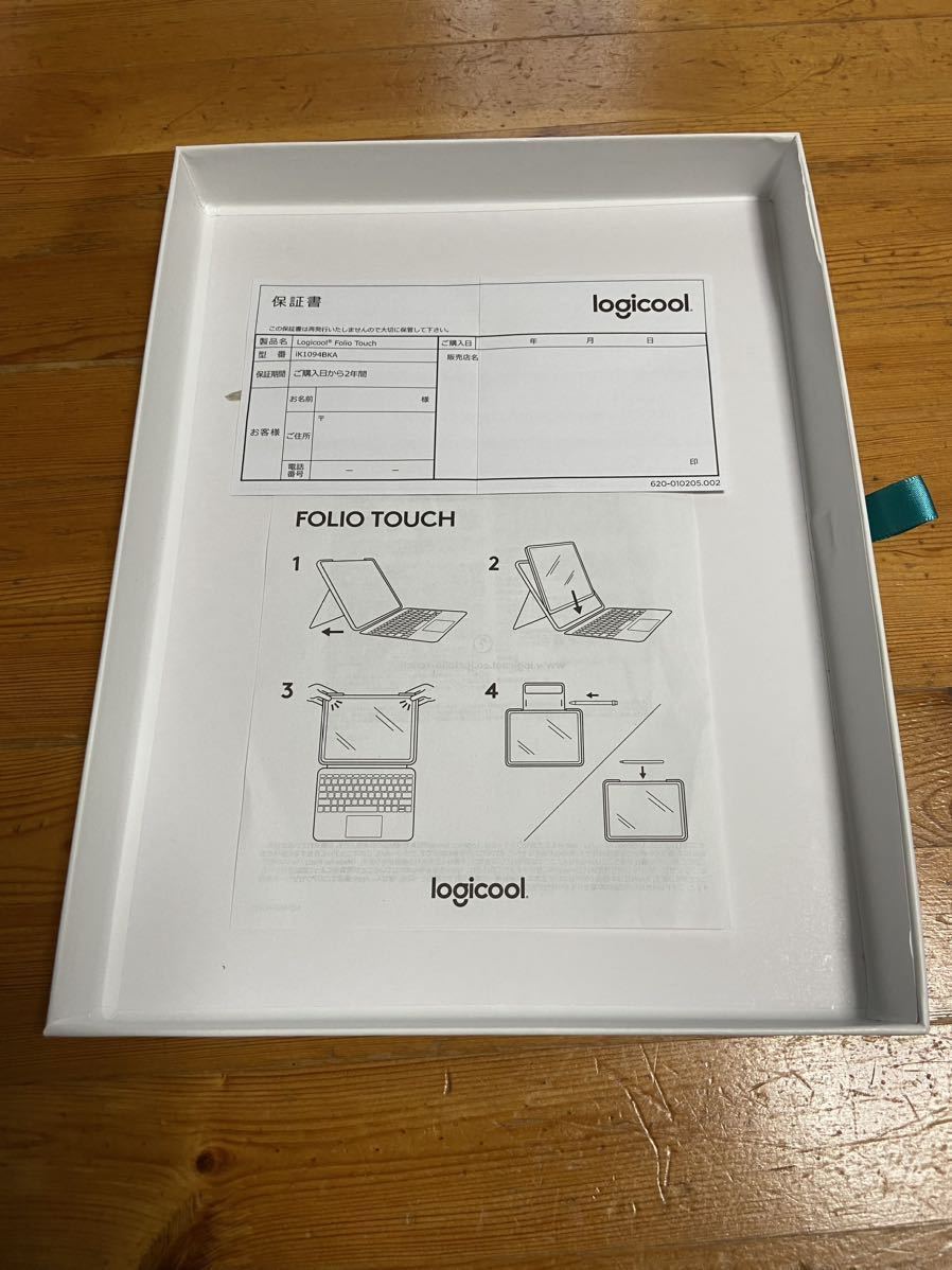 【未使用に近い】ロジクール iPadAir2022第5世代 トラックパッド付きキーボードケース FolioTouch iK1094BKA 日本語配列 バックライト付き _画像3