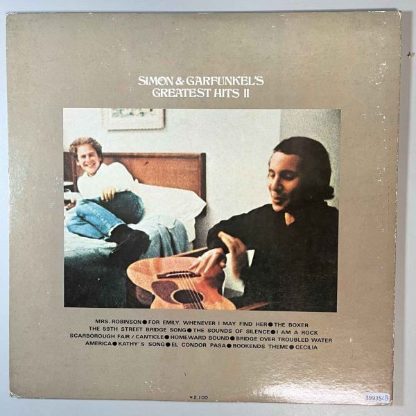 39935【日本盤】 Simon and Garfunkel / Simon and Garfunkel's Greatest Hits II_画像3