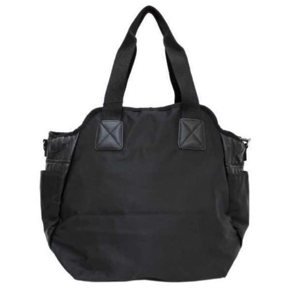  diagonal .. possibility![ tag equipped ] Mary Quant * Logo type pushed .2WAY tote bag & pouch & bottle case 