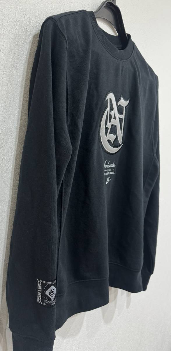 NIKE　ナイキ　アンバサダーズクラブ　トレーナー AMBASSADORS　CLUB　LOGO　CREW　NECK　SWEAT　BLACK 　（美品）_画像5