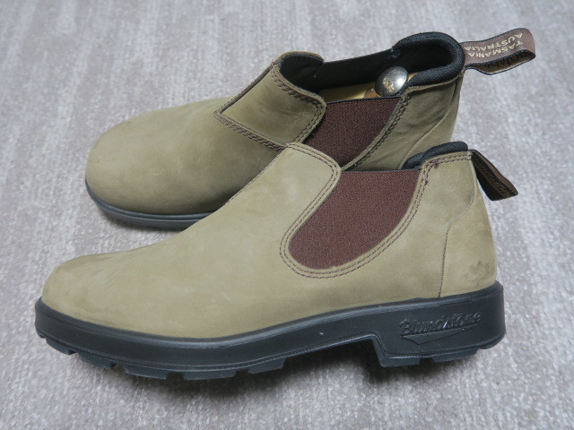 2.7万★美品 日本限定モデル ブランドストーン Blundstone ストーン スエードレザー アンクルブーツ スリッポン「靴」UK7 25.5-26cmの画像3