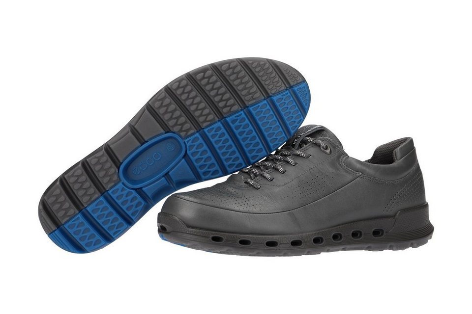 3.7万★美品 防水透湿 エコー ECCO COOL 2.0 MENS Sneaker（DARK SHADOW）本革 スニーカー GORE-TEX SURROUND採用