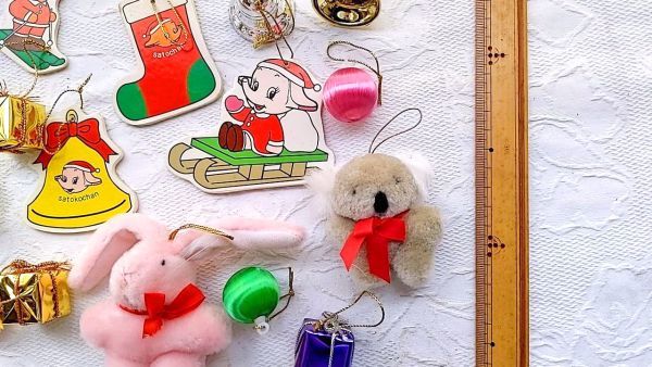 サトちゃん サトコちゃん クリスマス ツリー 飾り オーナメント 佐藤製薬 非売品 未使用 未開封 グッズ 希少 レトロ デットストック_画像5