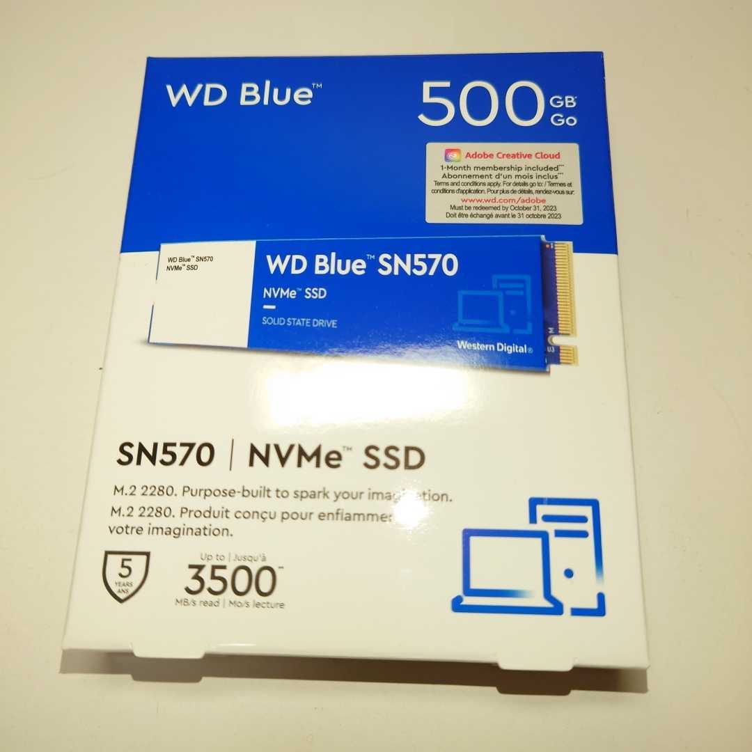 ◆新品◆Western Digital BLUE Ｍ.2 SSD 500GB SN570 WDS500G3B0C NVMe_画像1