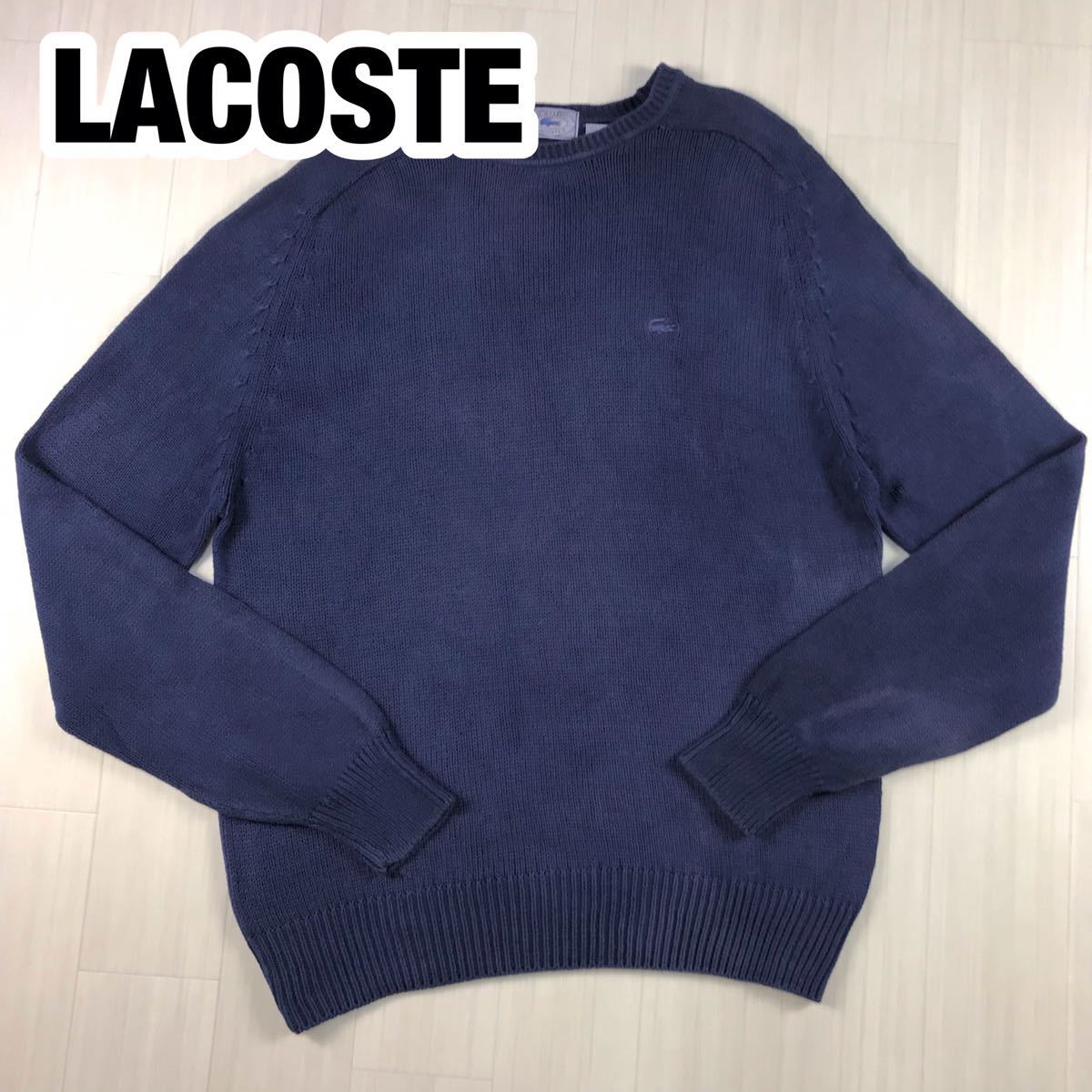 IZOD LACOSTE アイゾッドラコステ M ネイビー ワニ_画像1