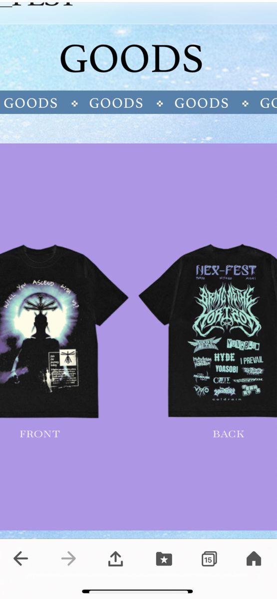 nex fest tシャツ 公式グッズ Lサイズ 最初からタグ、ビニール梱包なし