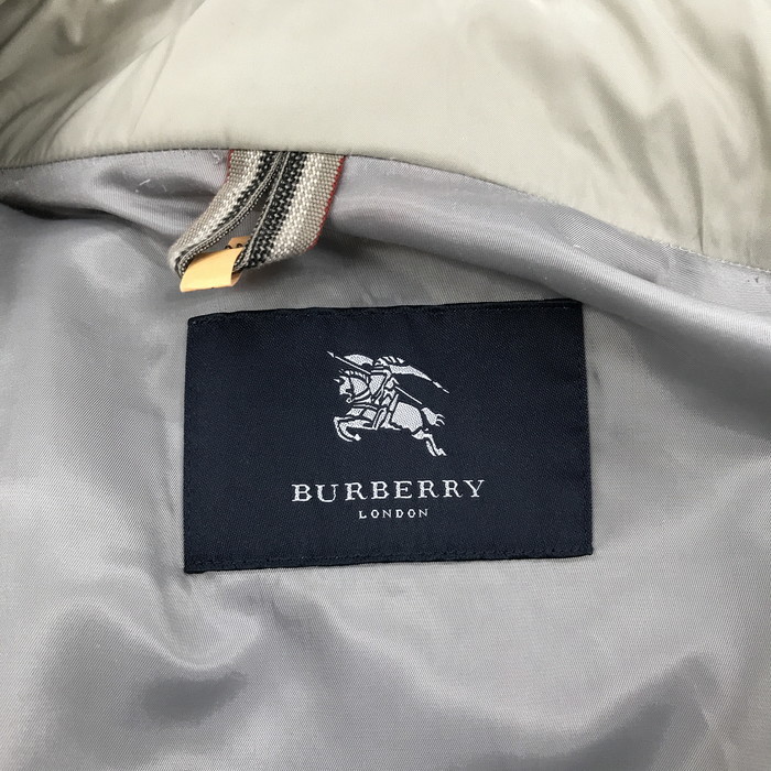 BURBERRY メンズ ナイロンフード シングルコート LL グレー BBN82-822-41 [jgg]_画像5