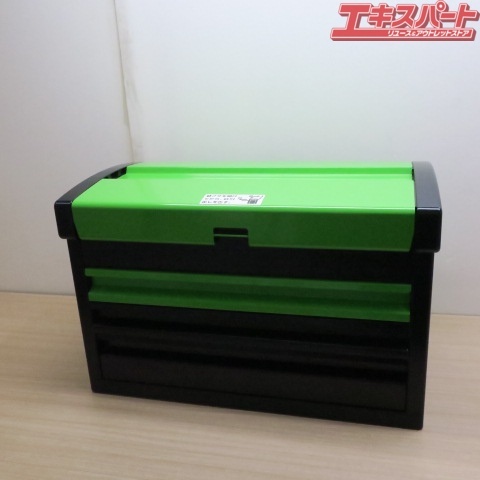 KTC EKR-103A ツールボックス ツールチェスト 3段 グリーン×ブラック 富岡店_画像1