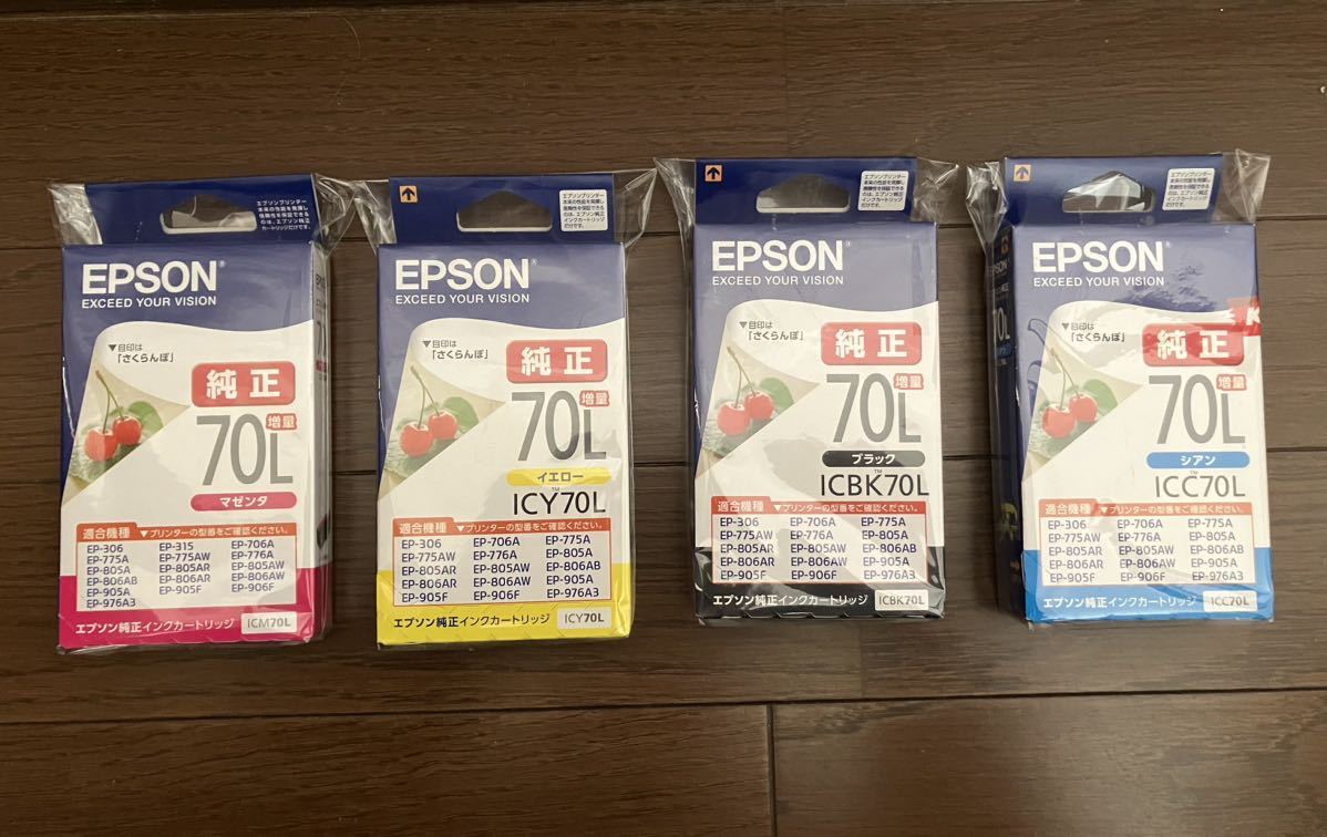 EPSON エプソン インクジェットカートリッジ 70L_画像1