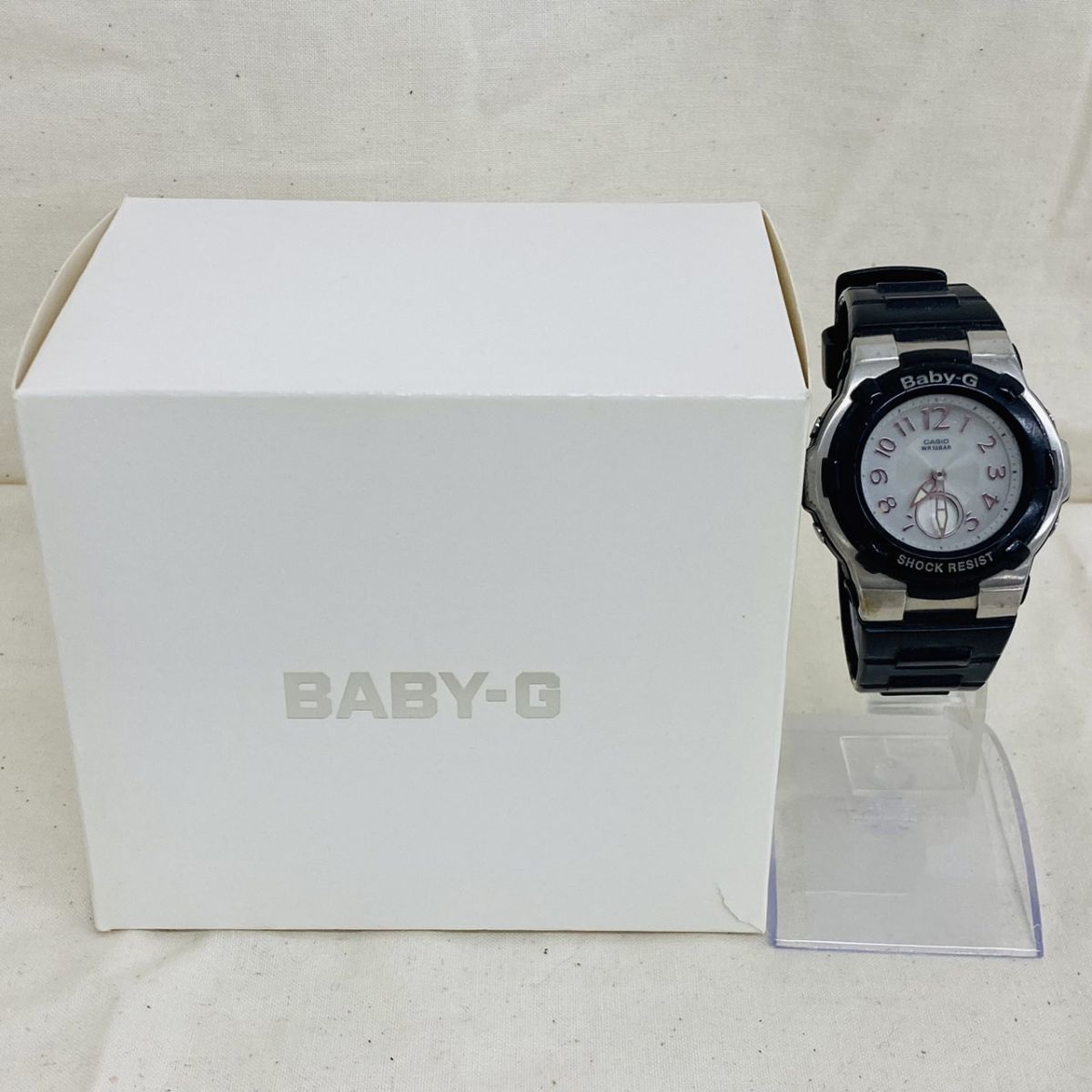 C515-H7-3560 CASIO カシオ Baby-G ベビージー SHOCKRESIST 5133 BGA-1100 電波ソーラー レディース 腕回り約14.5cm 直径約2.3cm_画像1