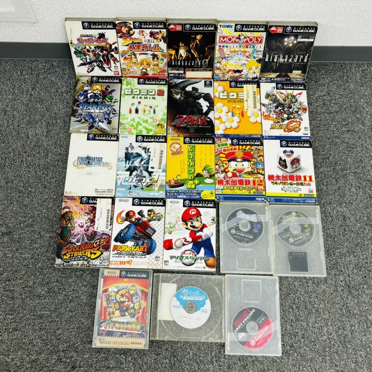 F307-H11-1573 Nintendo ニンテンドー GAMECUBE ゲームキューブ ソフト23本まとめ ピクミン 桃太郎電鉄 どうぶつの森 他_画像1