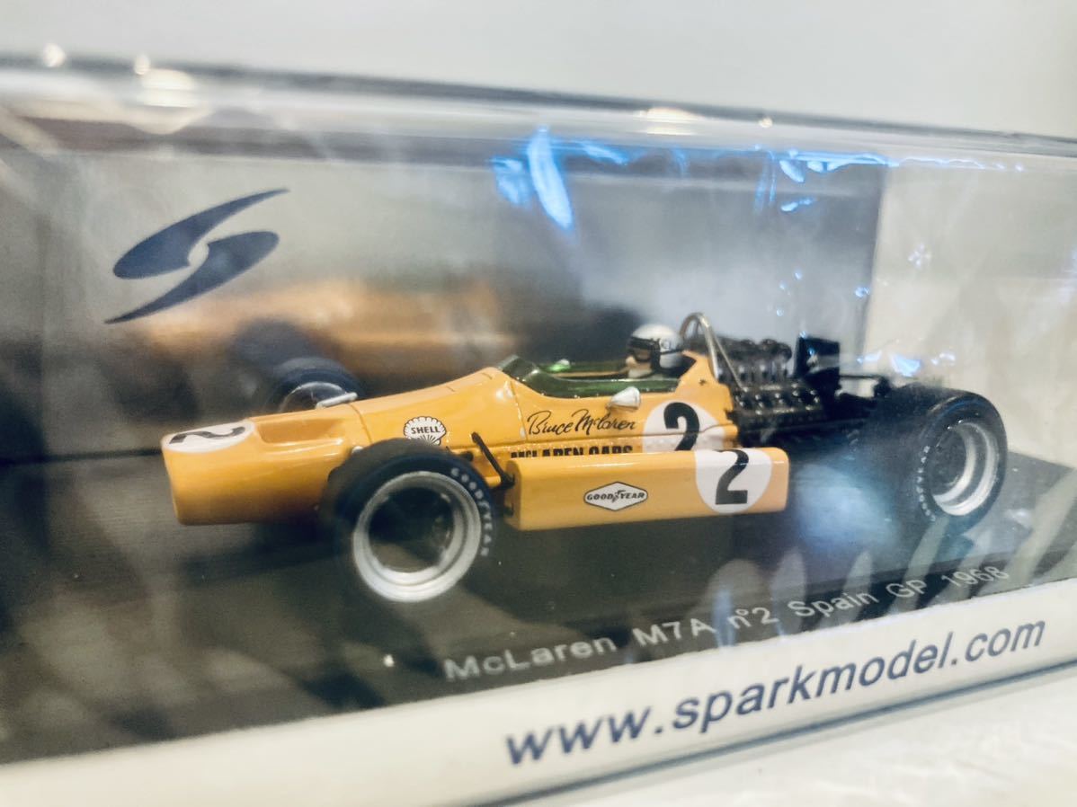 送料無料】1/43 Spark マクラーレン M7A #2 B.マクラーレン Spain GP 1968-