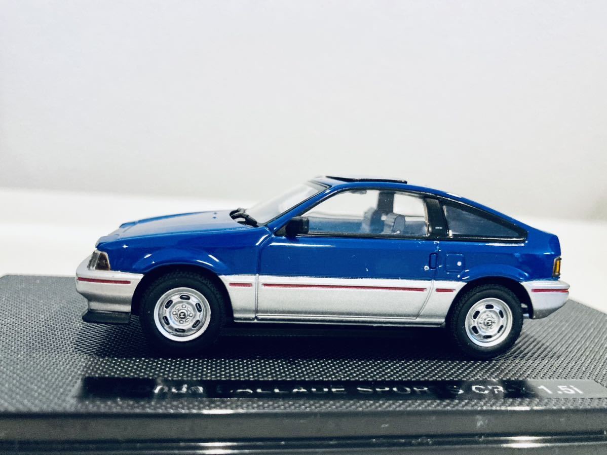 【送料無料】1/43 EBBRO ホンダ バラード スポーツ CR-X 1.5i 1983 ブルー_画像5