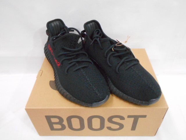 77 送80サ 1203%D04 adidas アディダス YEEZY BOOST 350 V2 CP9652 CORE BLACK 27.5cm 未使用_画像1