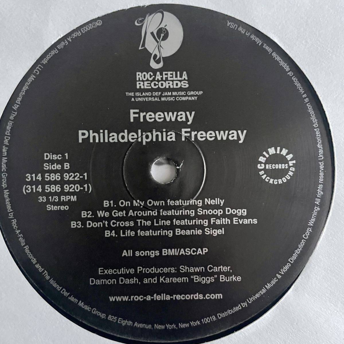 【 US 2LP オリジ 】Freeway Philadelphia Freeway just blaze What we do Nate dogg Snoop Kanye_画像4