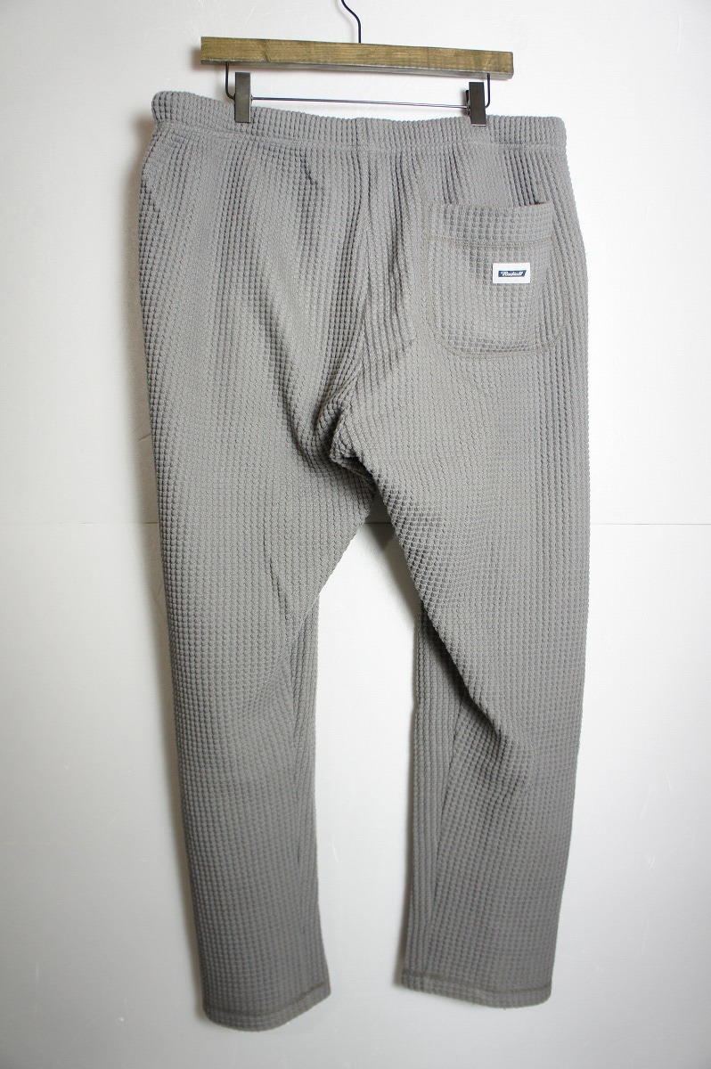 正規 22AW RADIALL ラディアル BIG WAFFLE SWEATPANTS ビッグ ワッフル スウェット パンツ RAD-22AW-CUT003 灰 XL 本物 327N_画像2