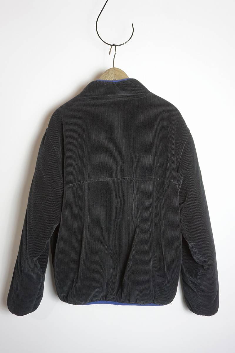 美品正規 STUSSY ステューシー CORDUROY MOCK PULLOVER コーデュロイ モック プルオーバー ブルゾン ジャケット 115624 黒 XL 本物 1126N_画像2