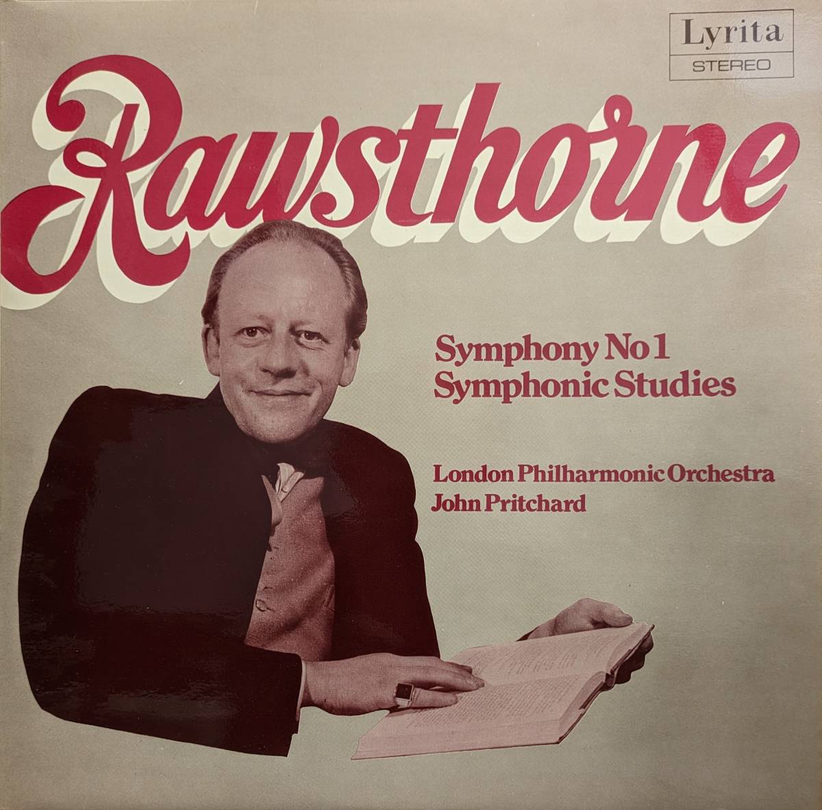  импорт LP запись John *p richa do/London Phil Rawsthorne симфония 1 номер & реверберация . тренировка искривление 
