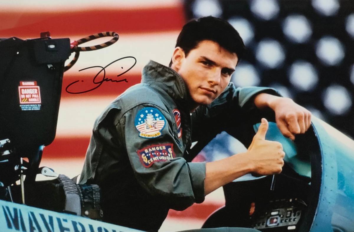 ○トム・クルーズ　直筆サイン写真/フォト　トップガン　マーヴェリック Tom Cruise_画像1
