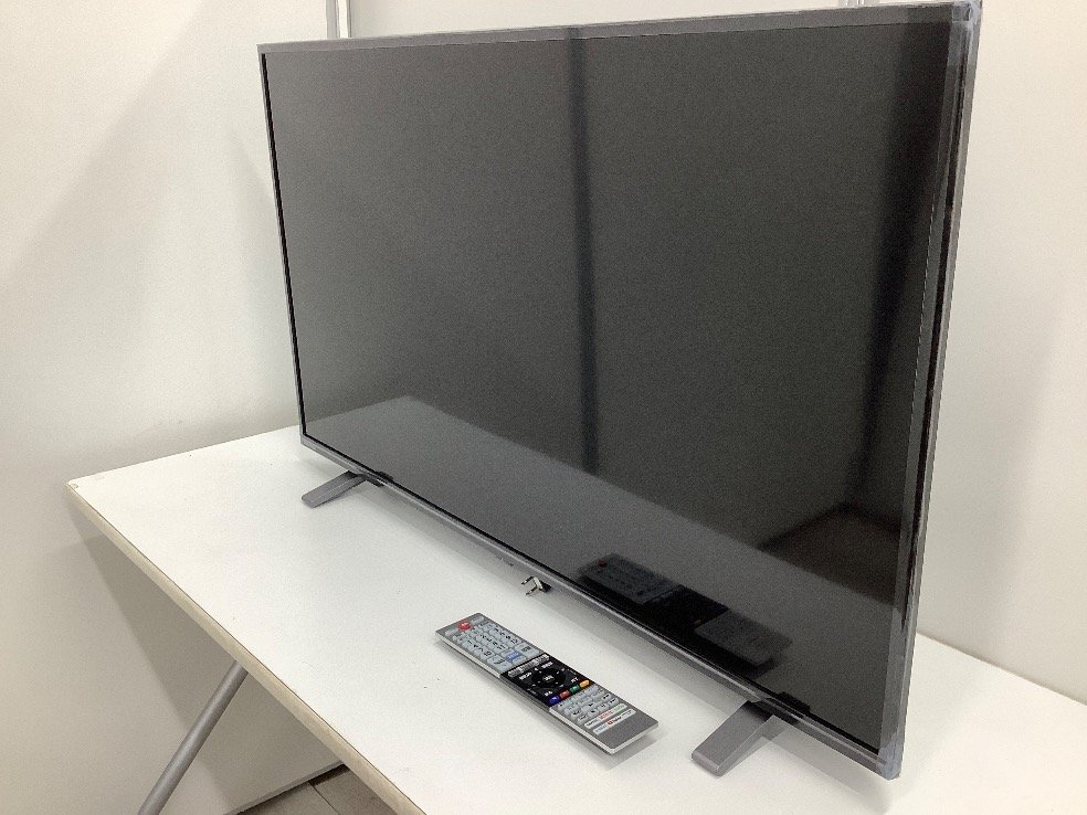 TOSHIBA 液晶テレビ 40インチ 40V34 2021年製 地デジ受信/ボタン/リモコン動作確認済 他未チェック ACBF 中古品_画像2