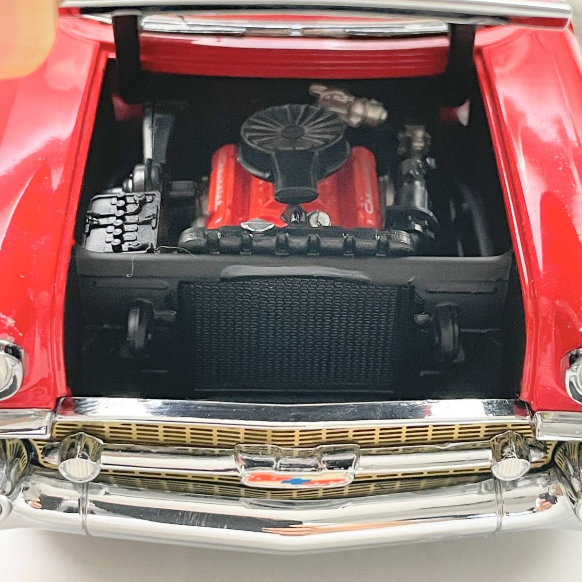 FRANKLIN MINT フランクリンミント 1/24 1957 Chevrolet Bel Air Hard Top Model シボレー ベルエア フランクリン・ミント 箱付きの画像4