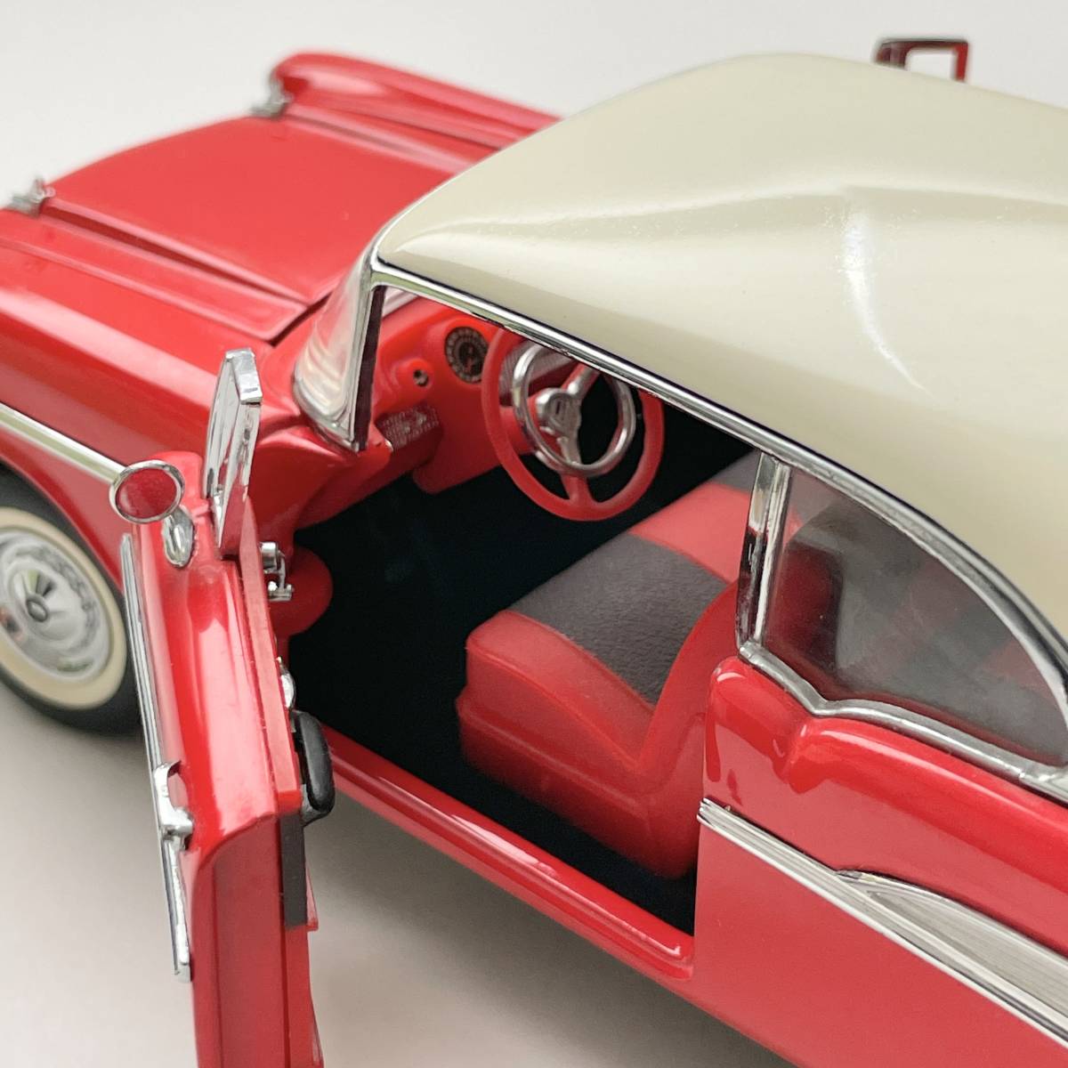 FRANKLIN MINT フランクリンミント 1/24 1957 Chevrolet Bel Air Hard Top Model シボレー ベルエア フランクリン・ミント 箱付きの画像5