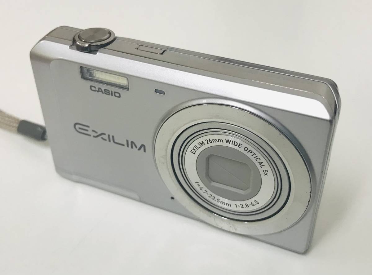 ★カメラ★デジタルカメラ★カシオ エクシリム CASIO EXILIM EX-ZS5 シルバー★EXILIM 26㎜ WIDE OPTICAL 5X f=4.7-23.5㎜ 1：2.8-6.5★_画像1