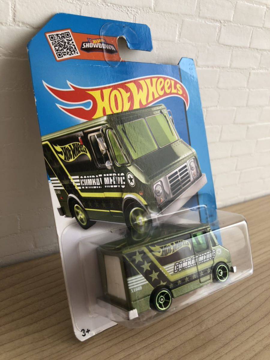 大量 処分 ホットウィール ベーシックカー ミニカー HW 謎車 コンバット メディック バン 緑 HOTWHEELS COMBAT MEDIC_画像2