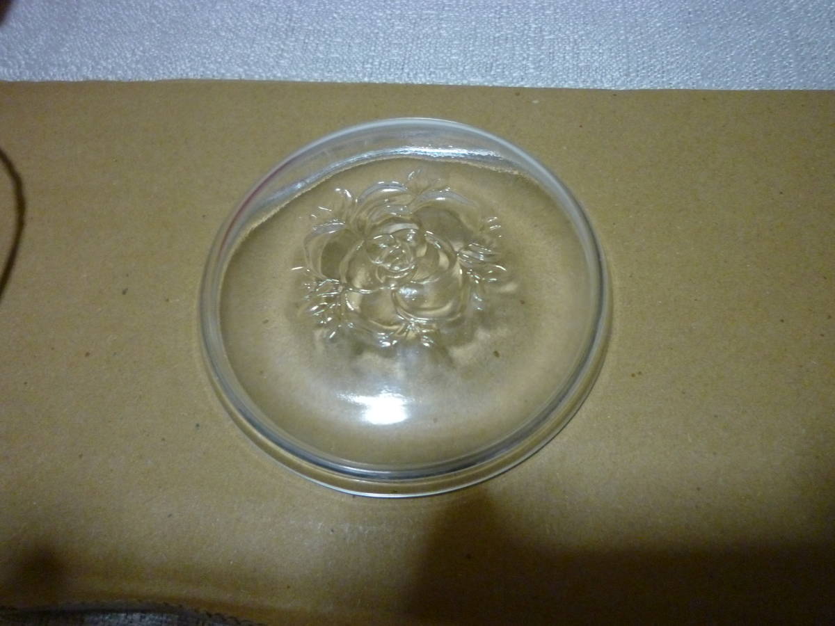 レモントレー トング付 レモン皿 昭和レトロ レモンディッシュ ガラス製 未使用_画像7