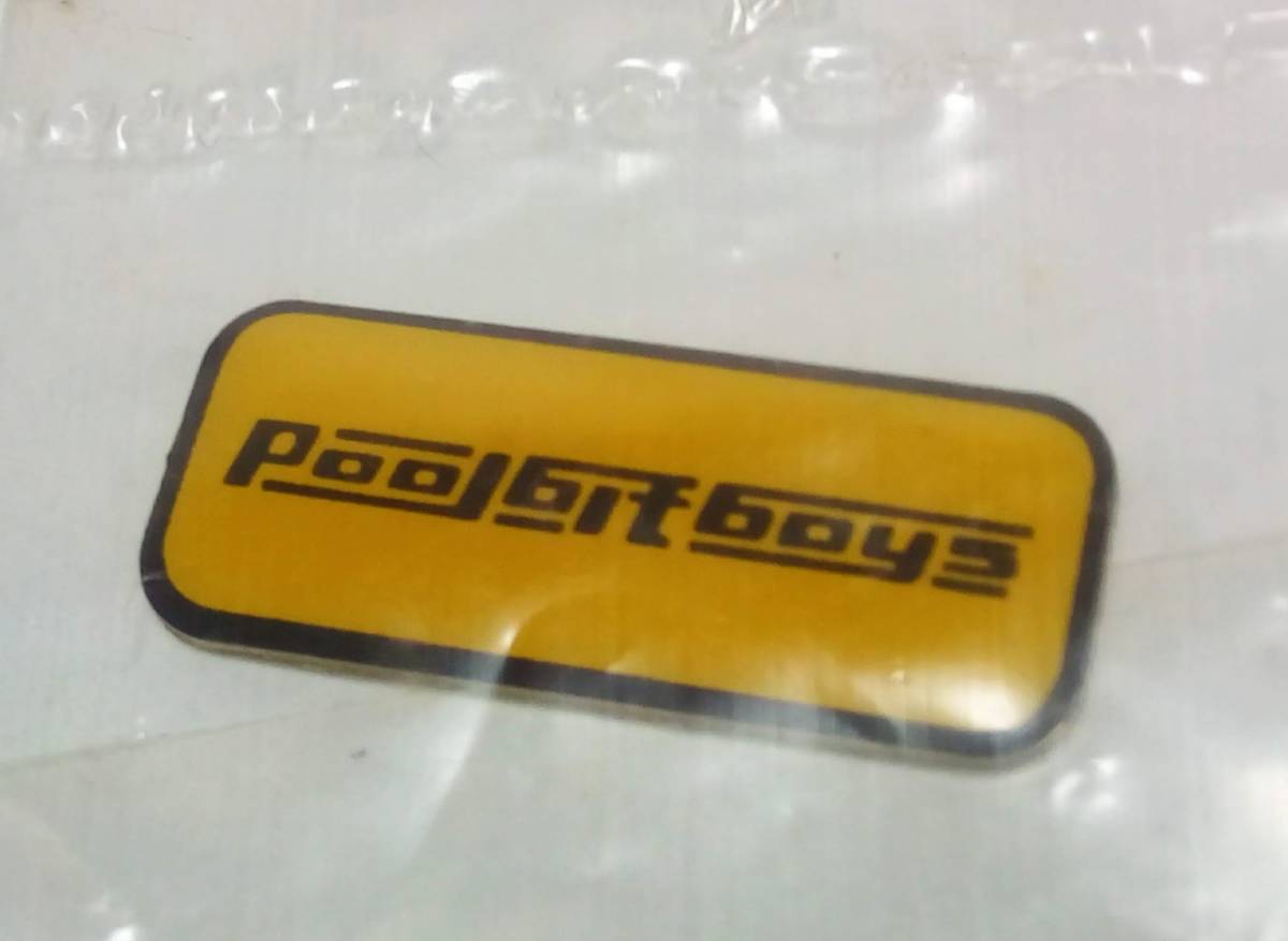  редкий товар редкость!*PB2* бассейн bit boys * Logo metal наклейка *pool bit boys*. глициния ..KINJI*DAN* Asakura Daisuke *ASAYAN*