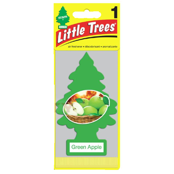 Little Trees リトルツリーエアフレッシュナー グリーンアップル GREE APPLE USDM 5枚セットの画像2