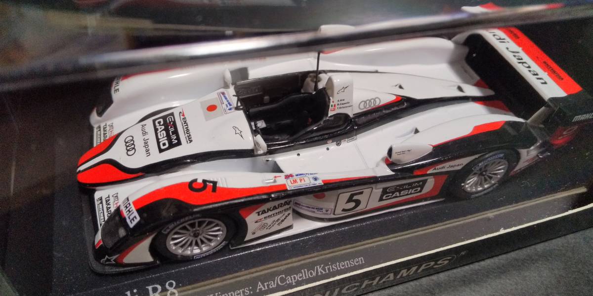 ミニチャンプス 1/43 アウディ R８ ジャパン レーシング　ル・マン24h 2004_画像6