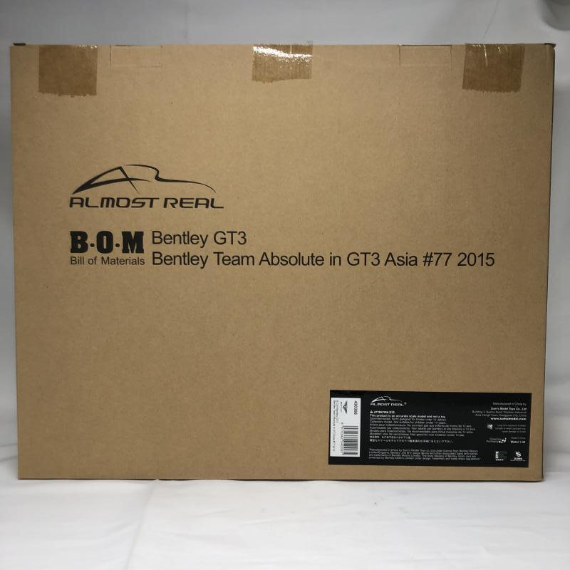 【中古】1/43 オールモストリアル B.O.M ベントレー GT3 チーム アブソリュート GT3 Asia 2015 #77[249008236486]