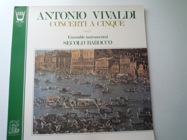 RT34 仏ARION盤LP ヴィヴァルディ/五声の協奏曲集 セコロ・バロッコ デボスト、シャンボン、マンゾーネ他の画像1