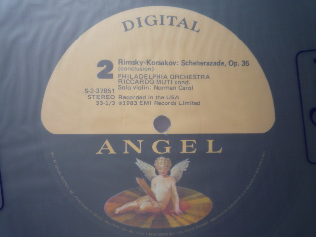 RT66 米Angel盤LP R・コルサコフ/シェエラザード ムーティ/フィラデルフィアO/N・キャロル DIGITAL_画像3