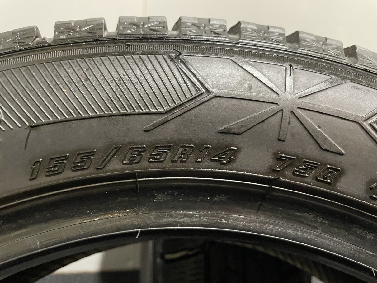 GOODYEAR ICENAVI6 155/65R14 14インチ スタッドレス 2本 バリ溝 スペーシア ワゴンR ミライース プレオ ステラ等　(MTF466)_画像8