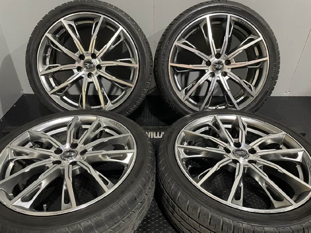 【Laufenn S FIT as-01 225/40R18】夏タイヤ【BROCHEN ブロッケン 18インチ 7J5HPCD100+48】22年製 バリ溝 プリウス等　(MTO77)_画像1