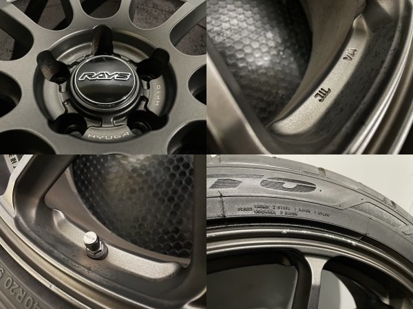 【NITTO 245/40R20】夏タイヤ【RAYS HOMURA HYUGA HP10 レイズ ホムラ ヒューガ 20インチ 8.5J5HPCD114.3+38】バリ溝 アルファード MTA546_画像6