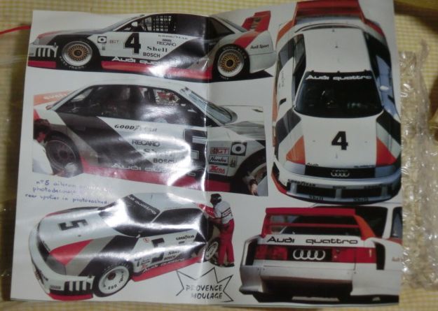 デカールなし 未組立 レジンキット 1/43 AUDI quattro 90 IMSA アウディ クアトロ PROVENCE MOULAGE レーシングカー GTO _画像3