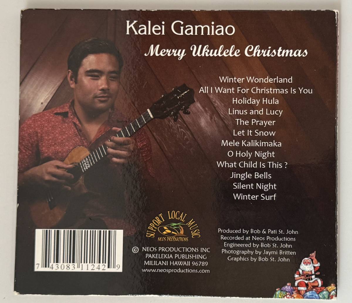 Mellow Hawaii, Mele Kalikimaka ウクレレ クリスマス Kalei Gamiao/Merry Ukulele Christmas_画像2