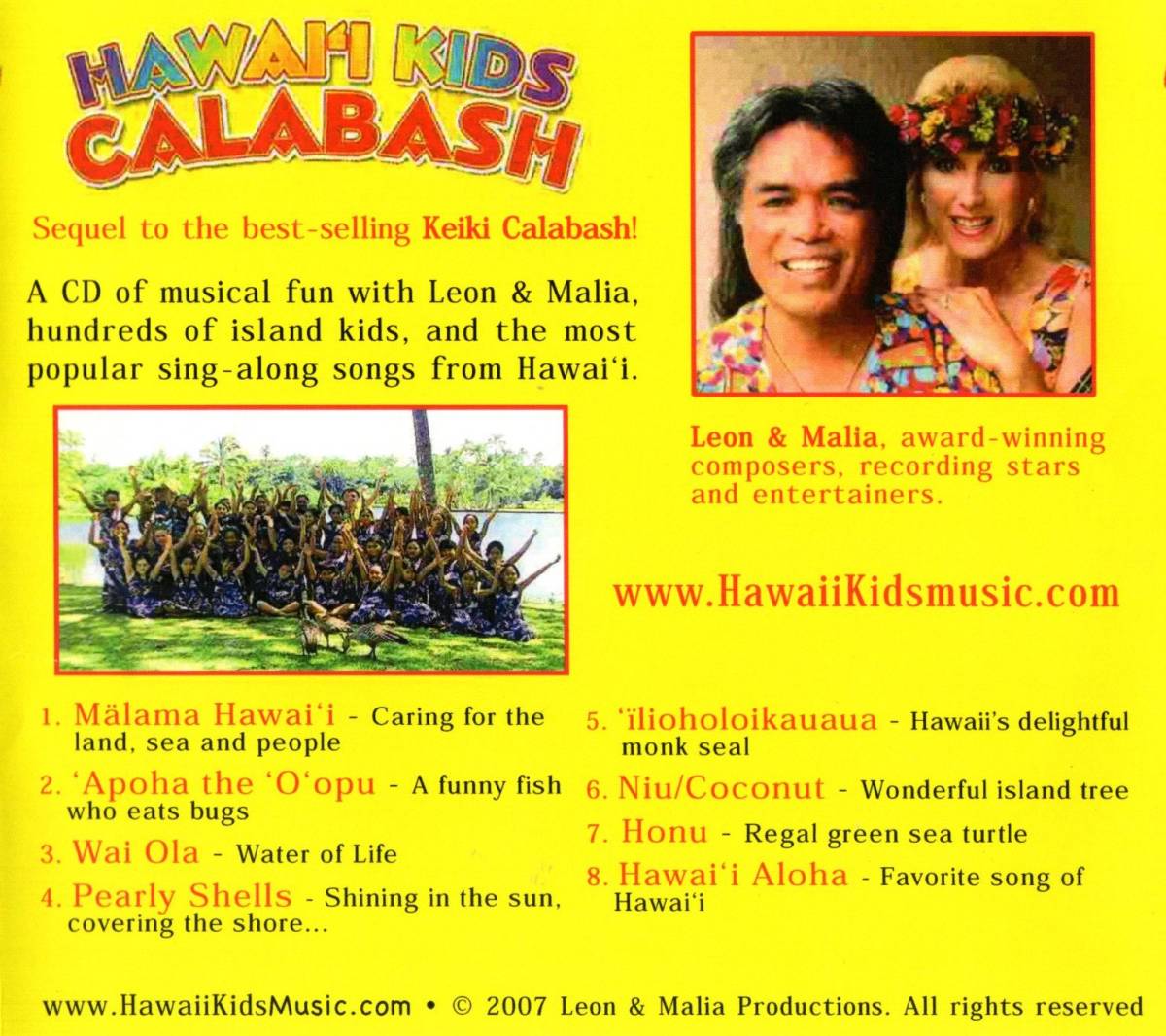 Mellow Hawaii, Leon & Malia/Hawaii Kids Calabash_画像2