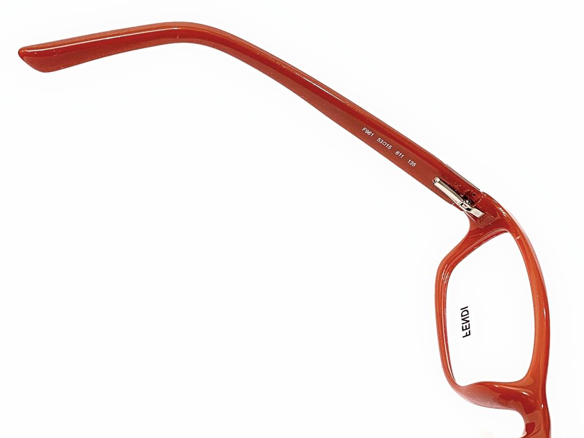[新品・正規]フェンディFENDI F961　メガネ眼鏡フレーム 赤_画像4