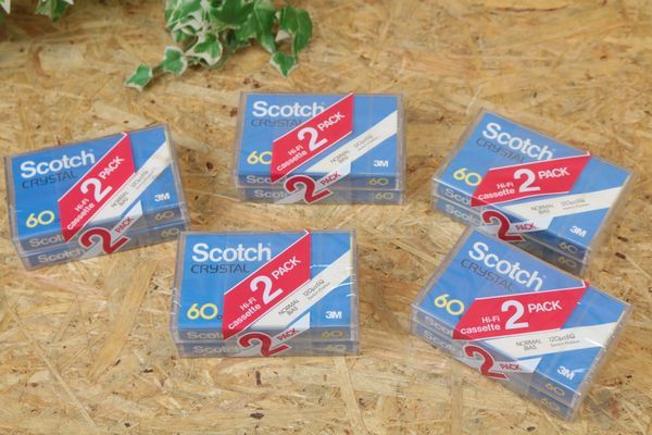 即決!! 未使用品!!【スコッチ SCOTCH】 カセットテープ10本セット 60分 格安!!レア品_画像1