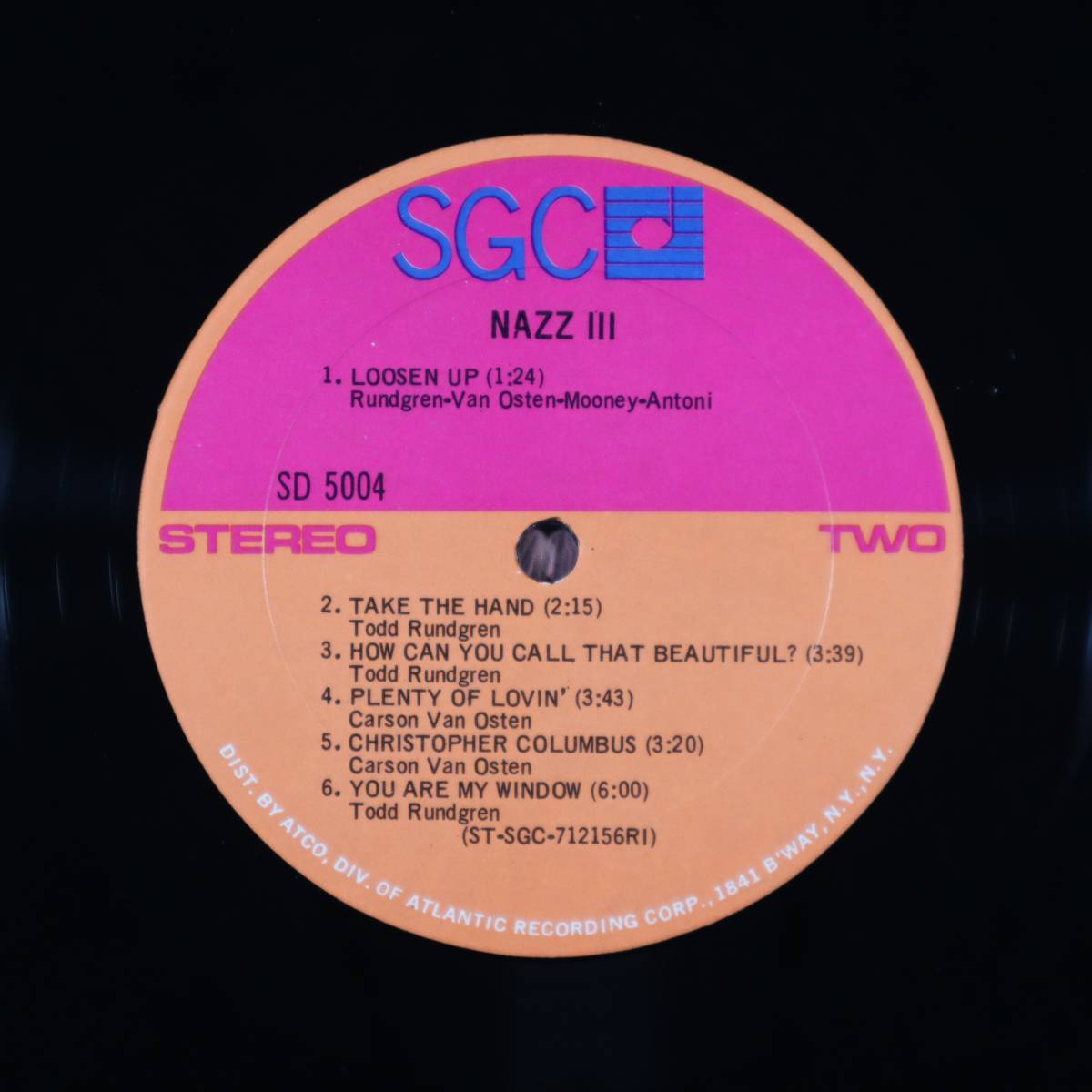 米Orig * NAZZ - III * 1971年 US SGC *Todd Rundgren* サイケ・ロック 準美品!!_画像4